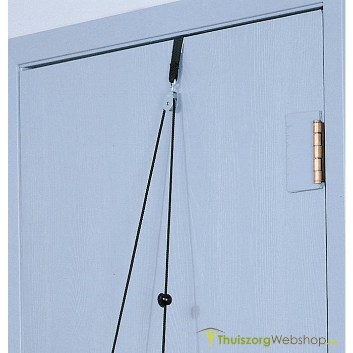 2 handles and pulley for shoulder exercises with clip or woven band