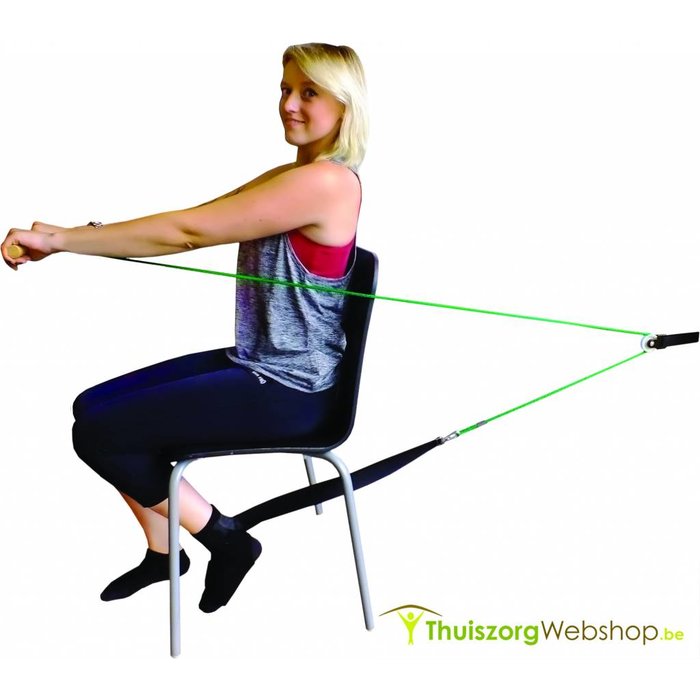 Pulley system for lower limb exercises