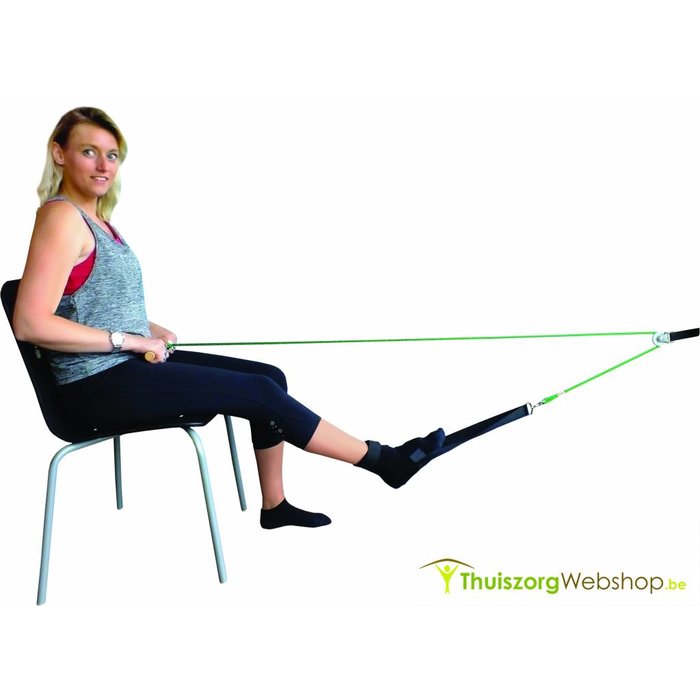 Pulley system for lower limb exercises