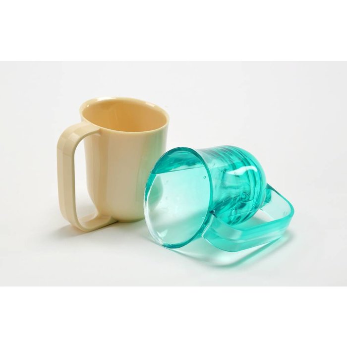 Weighted cup with oval top dysphagia