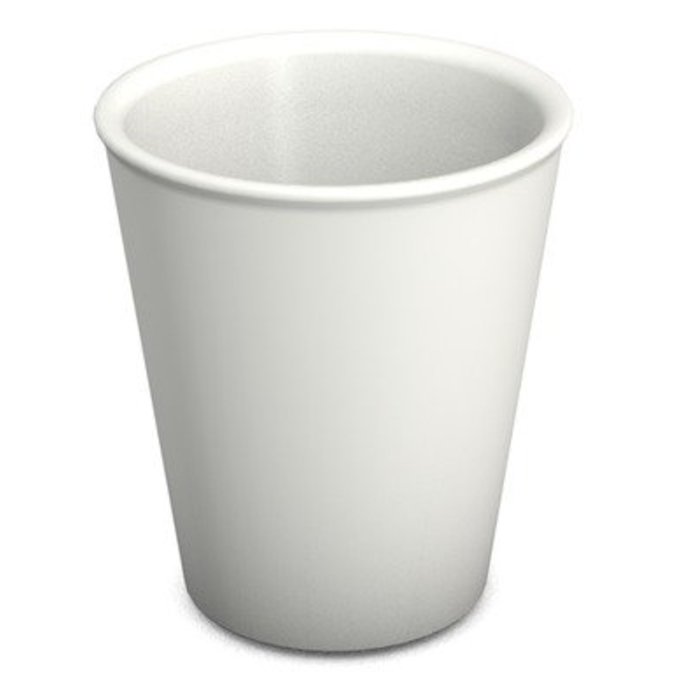 Beker met deksel en antislipring in optie