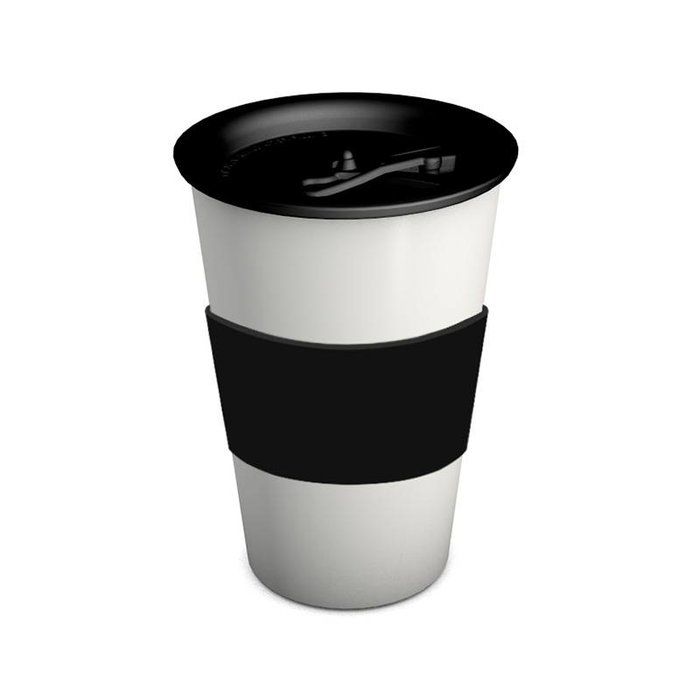 Cup with lid and anti-slip ring in option