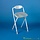 Sherwood folding work chair with backrest and slanted vinyl seat