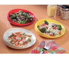 Assiette ronde avec rebord surélevé Scoop