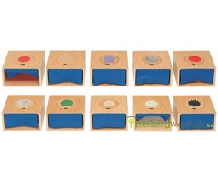 Boîtes tactiles pour la perception des mains et des pieds