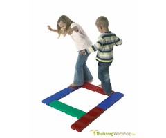 Tactile footpath with 6 elements