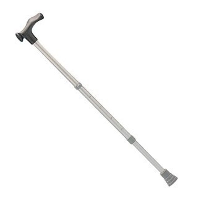 Aluminum walking stick with anatomical handle Economy
