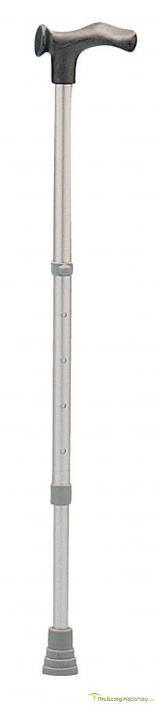 Wandelstok aluminium met anatomische handgreep Economy