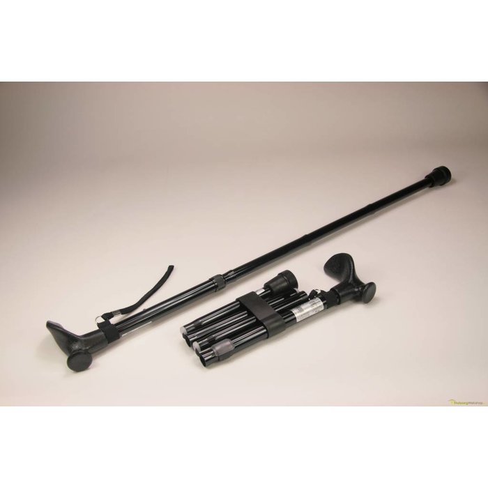 Wandelstok opvouwbaar met anatomische handgreep Homecraft