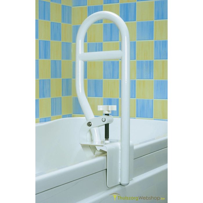 Poignée pour rebord de baignoire en acier - sens transversal