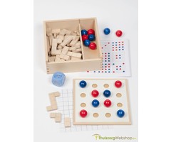 Combination laying game with Wild Dice
