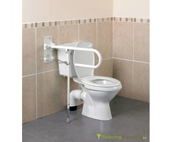 Barre d'appui rabattable avec support au sol