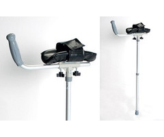 Stool with forearm support, especially for people with arthritis