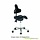 Work / tripple chair saddle shape Swippo with backrest