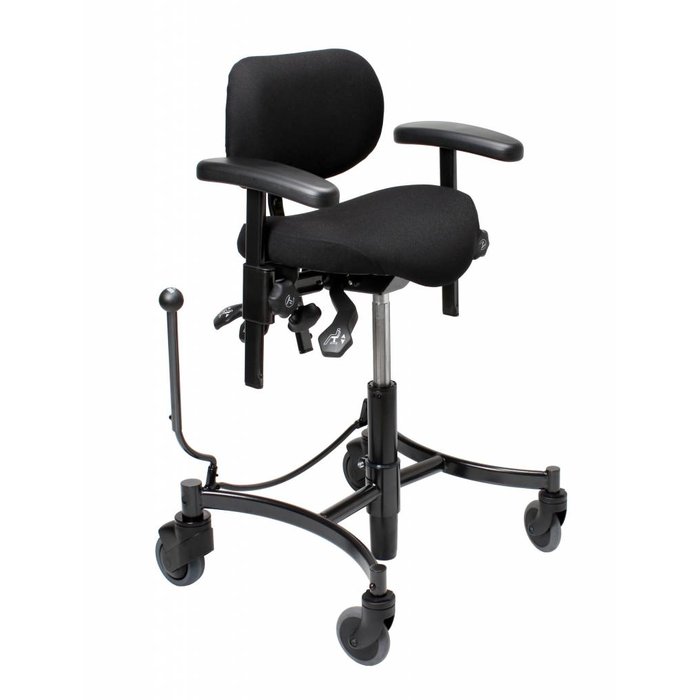 Triple/work chair for sitting and standing Vela Salsa with central brake