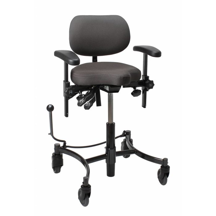 Triple/work chair for sitting and standing Vela Salsa with central brake