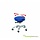 Rollhocker Flex work stool with 5 wheels and soft flexible seat
