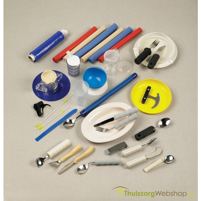 Assortiment hulpmiddelen voor evaluatie van het eten (volwassenen)