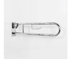 Folding toilet bracket in stainless steel