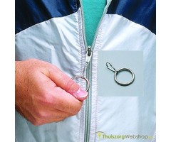 Ring-shaped zip puller