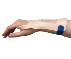 Pre-cut cock-up piercing splint