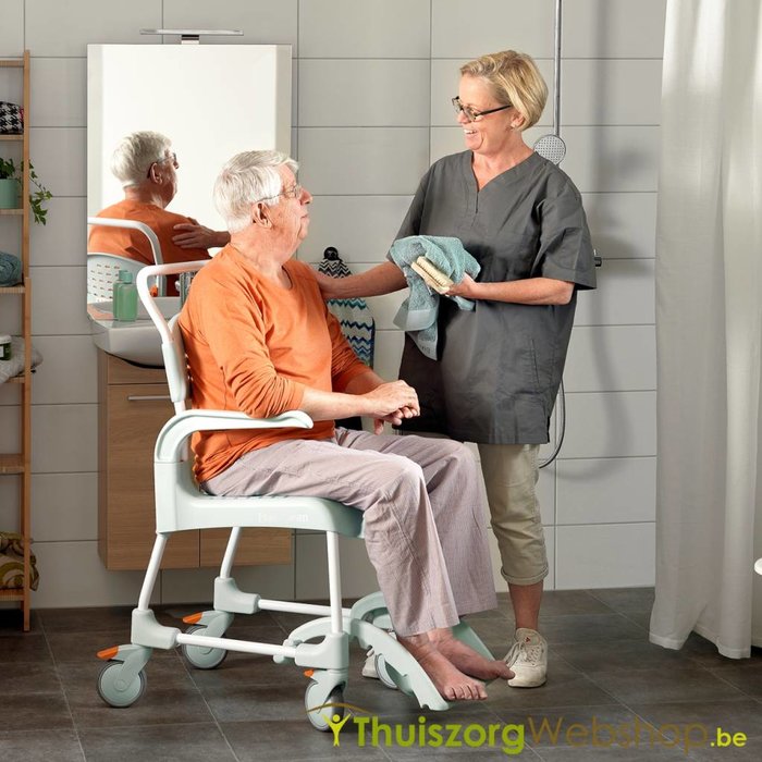 Design shower chair with wheels