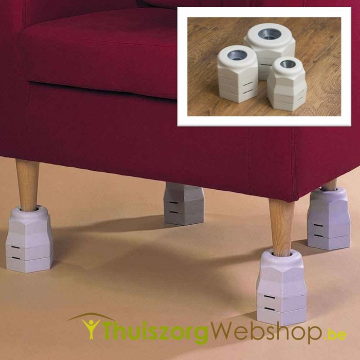 Furniture boosters Langham Grip-On - set of 4