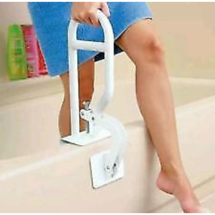 Poignée pour rebord de baignoire en acier - sens transversal