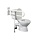 Foldable toilet handle with floor support