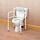 Toilet frame with Uniframe backrest, foldable