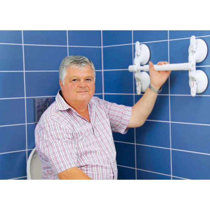 Wall bracket on 4 suction cups