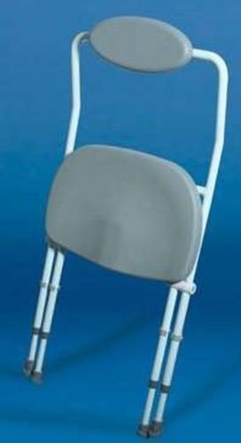 Chaise de travail pliante Sherwood avec dossier et siège incliné en vinyle