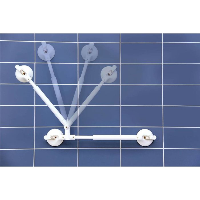 Pivoting wall bracket on suction cup