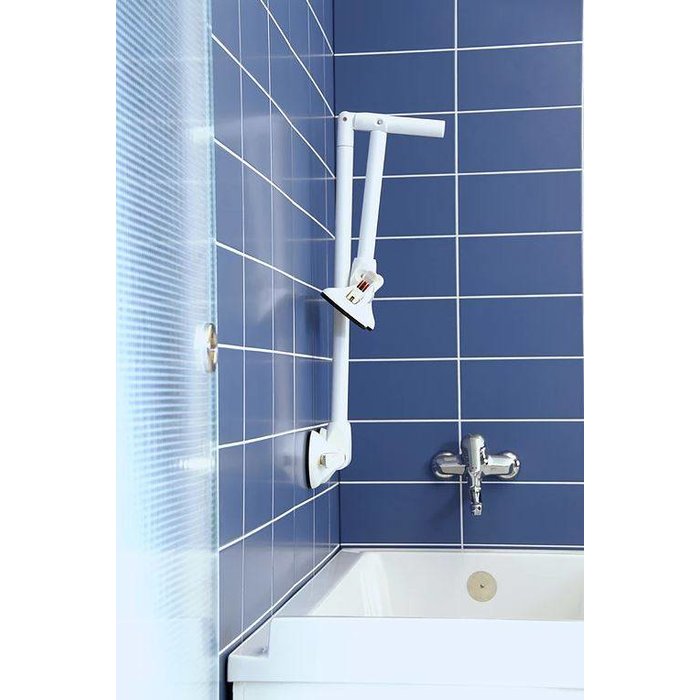 Bath rail on 4 suction cups