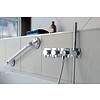 Chrome wall bracket on fixed length suction cup