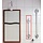 Chrome wall bracket on fixed length suction cup