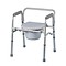 Folding toilet chair/toilet frame with seat