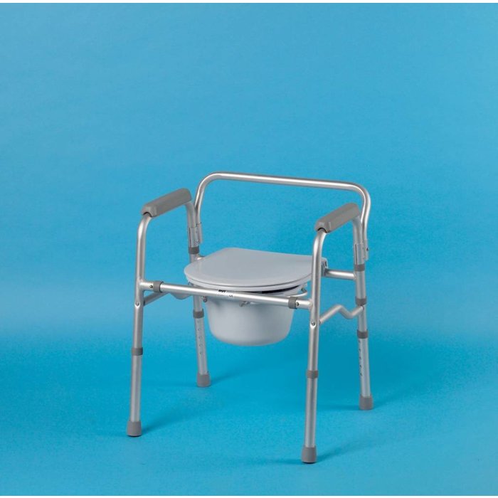 Opvouwbare toiletstoel/toiletkader met zitting