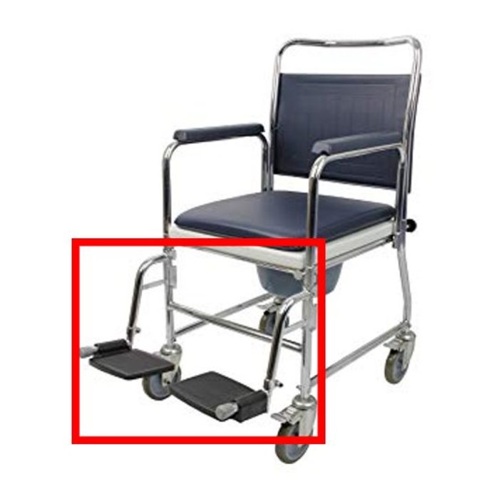 Toilet seat on wheels, steel Homecare Belgium Homecare