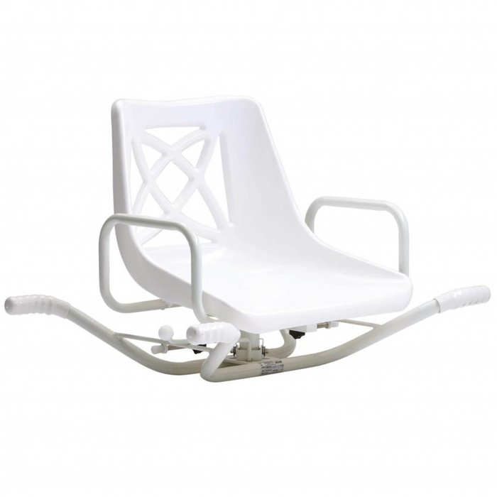 Siège de bain pivotant en aluminium