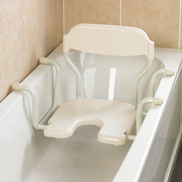 Siège de bain suspendu avec niche hygiénique Days White Line