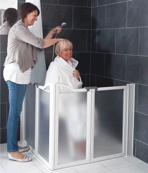Douchescherm Evolution vrijstaand 3 delen