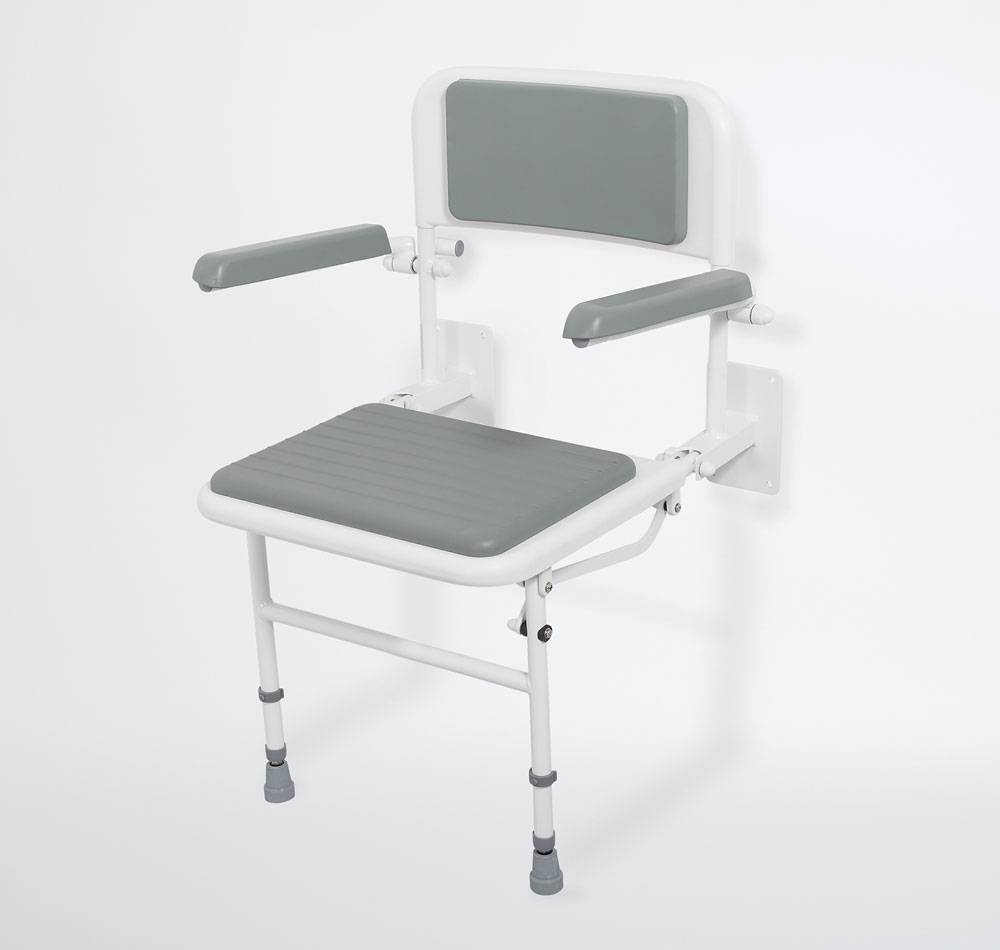 Shower chair for wall mounting