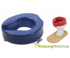Toilet raiser in contrasting color