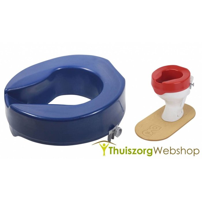 Toilet raiser in contrasting color