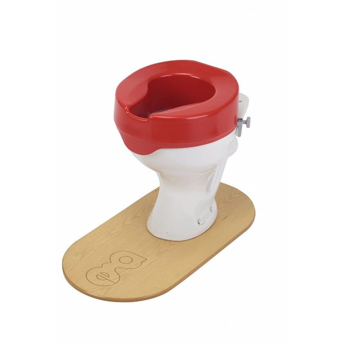 Toilet raiser in contrasting color