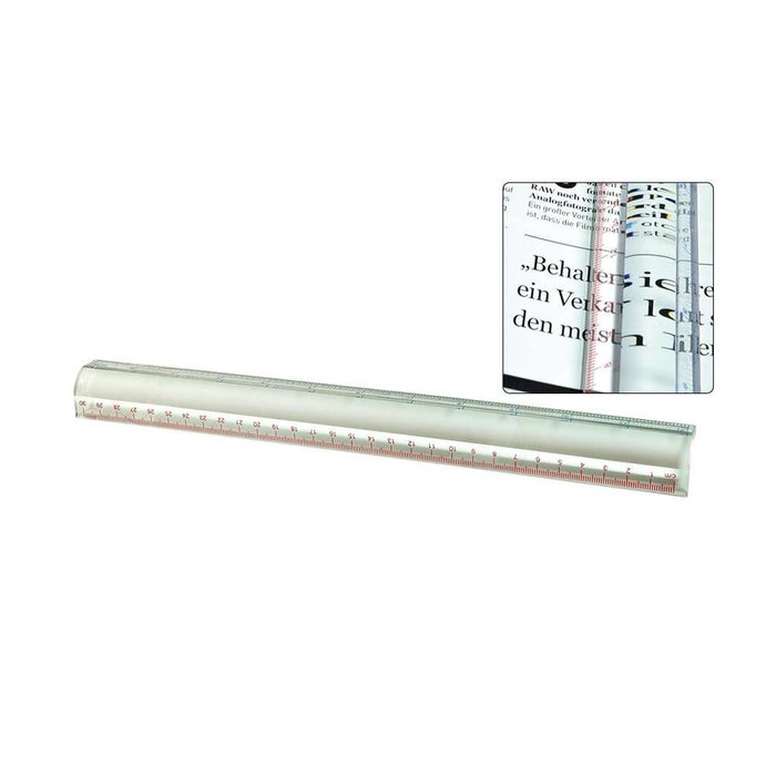 Reading ruler (magnification x 2.5) length 31cm
