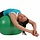 Sitting and exercise ball including pump