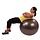 Sitting and exercise ball including pump