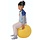 Sitting and exercise ball including pump